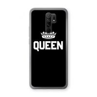 Queen zwart: Xiaomi Redmi 9 Transparant Hoesje