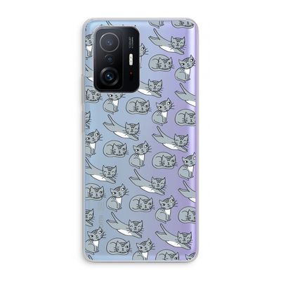 Poezen: Xiaomi 11T Transparant Hoesje