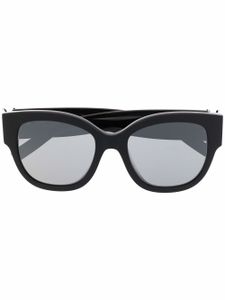 Saint Laurent Eyewear lunettes de soleil oversize à monture papillon - Noir