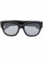 Saint Laurent Eyewear lunettes de soleil oversize à monture papillon - Noir - thumbnail