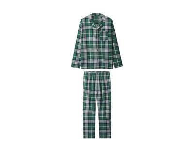 esmara Men Flanellen heren pyjama (Groen, XL)