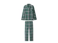 esmara Men Flanellen heren pyjama (Groen, XL)