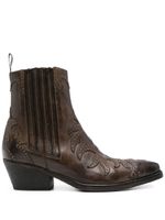 Sartore bottines d'inspiration western 45 mm - Marron - thumbnail