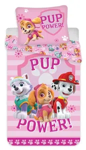 Paw Patrol peuterdekbedovertrek Pup Power 100 x 135 cm Katoen