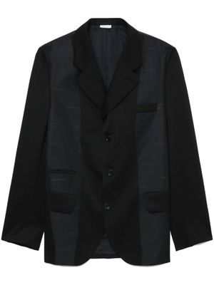 Comme des Garçons Homme Deux blazer en laine à revers crantés - Noir