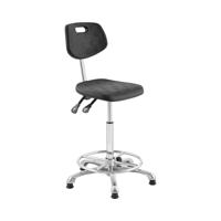 Werkstoel - 120 kg - Zwart - in hoogte verstelbaar vanaf 515 - 780 mm