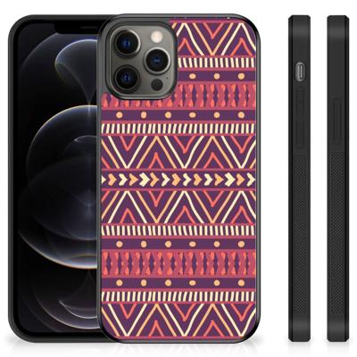 iPhone 12 Pro Max Bumper Case Aztec Paars