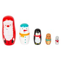 Small Foot Houten Matroesjka Poppen Kerst - thumbnail