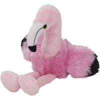 Pluche roze flamingo knuffel 17 cm speelgoed   -