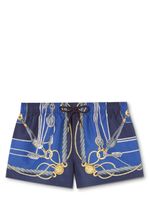 Versace short de bain à imprimé Nautical - Bleu - thumbnail