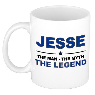 Jesse cadeau mok - man myth legend - naam koffiemok - 300 ml - collega - vaderdag