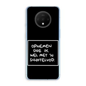 Schotelvod: OnePlus 7T Transparant Hoesje