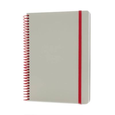 Xd Collection Notitieboek Deluxe 21 X 15 Cm Karton Grijs/rood Xd Collection Notitieboek Deluxe 21 X 15 Cm Karton Grijs/rood