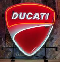 Ducati Neon Verlichting - Met Achterplaat - 60 x 66 cm Ducati Neon Verlichting - Met Achterplaat - 60 x 66 cm