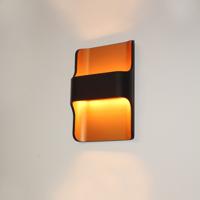 Wandlamp Artdelight Dallas 2 Lichts LED 2700K Dimbaar Zwart/Koper