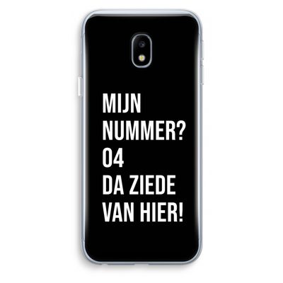 Da ziede van hier - Zwart: Samsung Galaxy J3 (2017) Transparant Hoesje