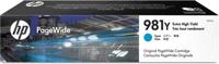 HP 981Y originele cyaan extra high-capacity PageWide cartridge
