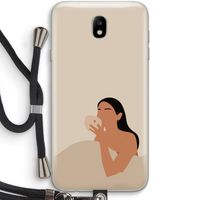 Fresh coffee: Samsung Galaxy J7 (2017) Transparant Hoesje met koord