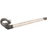 Stuurpen Kalloy 22.2mm 40/280 RVS zwart/chrome Stuurpen Kalloy 22.2mm 40/280 RVS zwart/chrome
