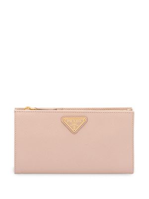 Prada portefeuille à plaque logo - Rose