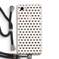 Hartjes: Pixel 3 Transparant Hoesje met koord