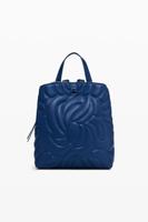 Mini rugzak met geometrische bloemen - BLUE - U Mini rugzak met geometrische bloemen - BLUE - U