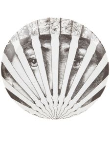 Fornasetti assiette imprimée - Blanc