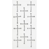 Creativ Company Strasstenen, afm 35x25 mm, zilver, 11 stuk/ 1 doos