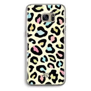 Leopard pattern: Samsung Galaxy S7 Edge Transparant Hoesje