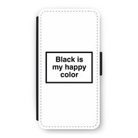 Black is my happy color: iPhone 12 Flip Hoesje