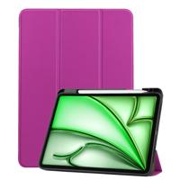 Basey Apple iPad Air 6 11 (2024) Hoesje Kunstleer Hoes Case Cover -Paars - thumbnail