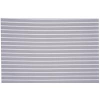Cosy & Trendy Placemats rechthoekig - geweven beige/wit - 30 x 45 cm - Tafel dekken