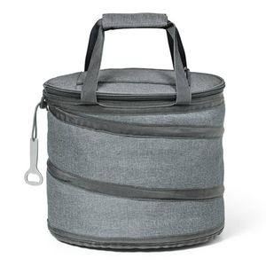 Opvouwbare koeltas grijs/grijs 30 x 26 cm 15 liter - Koeltas