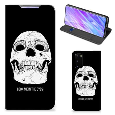 Mobiel BookCase Samsung Galaxy S20 Skull Eyes Mobiel BookCase Samsung Galaxy S20 Skull Eyes