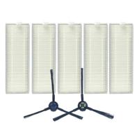 XI287 5 stuks I259 filter + 1 paar I258 kant borstel voor ILIFE A7/A9
