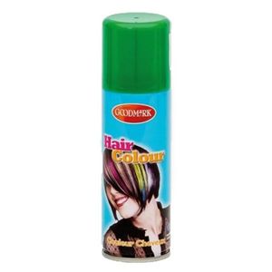 Carnaval verkleed haar verf/spray groen 125 ml - Verkleedhaarkleuring