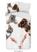 Good Morning Kinderdekbedovertrek "dieren" - Multi - (140x200/220 cm) - Katoen