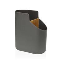 Pot voor Keukengerei Versa Bamboe ABS 8,5 x 17,6 x 15 cm Grijs