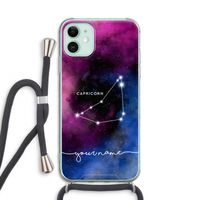Sterrenbeeld - Donker: iPhone 11 Transparant Hoesje met koord