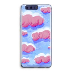 Roze wolken met vogels: Honor 9 Transparant Hoesje