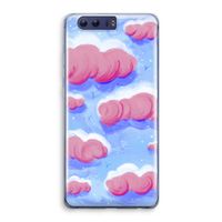 Roze wolken met vogels: Honor 9 Transparant Hoesje