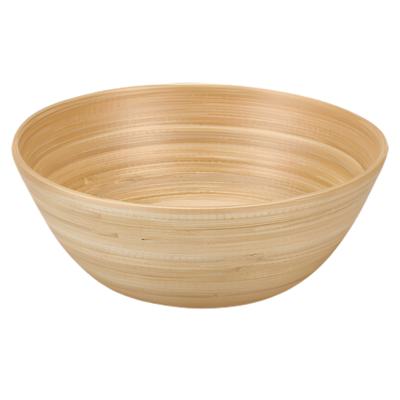 Snackschaaltje / kommetje - D18 x H7 cm - bamboe - naturel - soep / yoghurt / chips