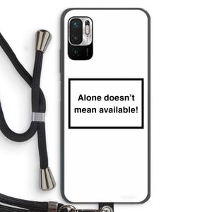 Alone: Xiaomi Redmi Note 10 5G Transparant Hoesje met koord