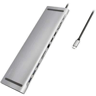 LogiLink UA0373 USB-C dockingstation Geschikt voor merk (dockingstation): Universeel USB-C Power Delivery, Geïntegreerde kaartlezer
