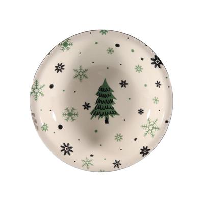 Diepbord everlands kunstkerstboom deco Ø21cm