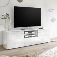 Tv-meubel Miro 181 cm breed in hoogglans wit - thumbnail