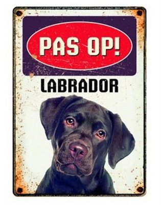 Plenty Gifts waakbord blik labrador
