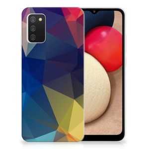 Samsung Galaxy A02s TPU Hoesje Polygon Dark