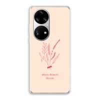 Where flowers bloom: Huawei P50 Pro Transparant Hoesje