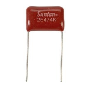 Suntan TS02002E474KSB0E0R 1 stuk(s) Foliecondensator 470 nF 250 V 10 % 15 mm (l x b) 7.8 mm x 18 mm